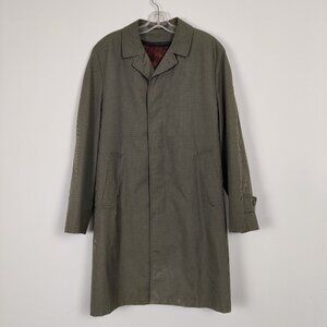 Croydon Avant Garde Vintage 90s Y2K Plaid Lined Luxury Designer Trench Coat 38